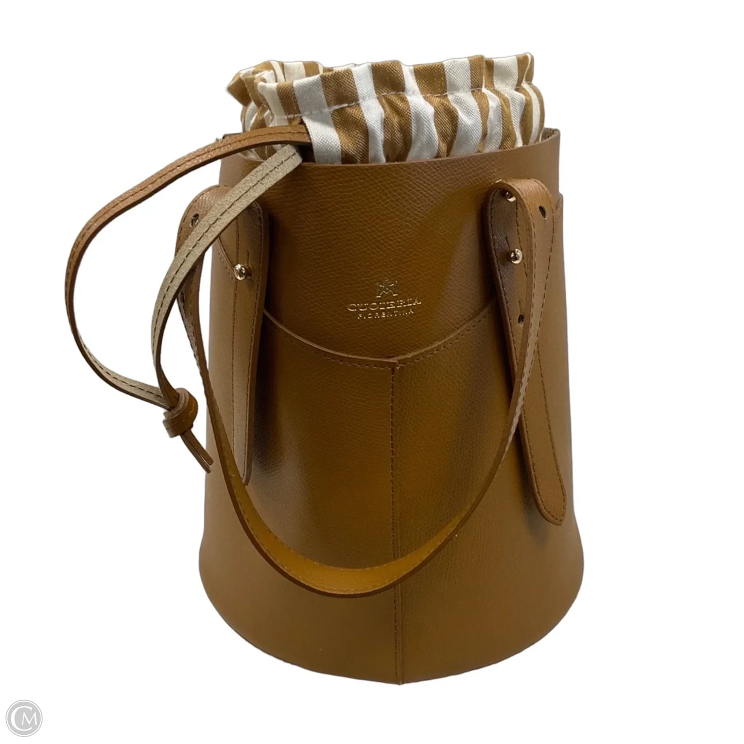 Handbag Leather By Cuoieria Florentia, Size: Medium