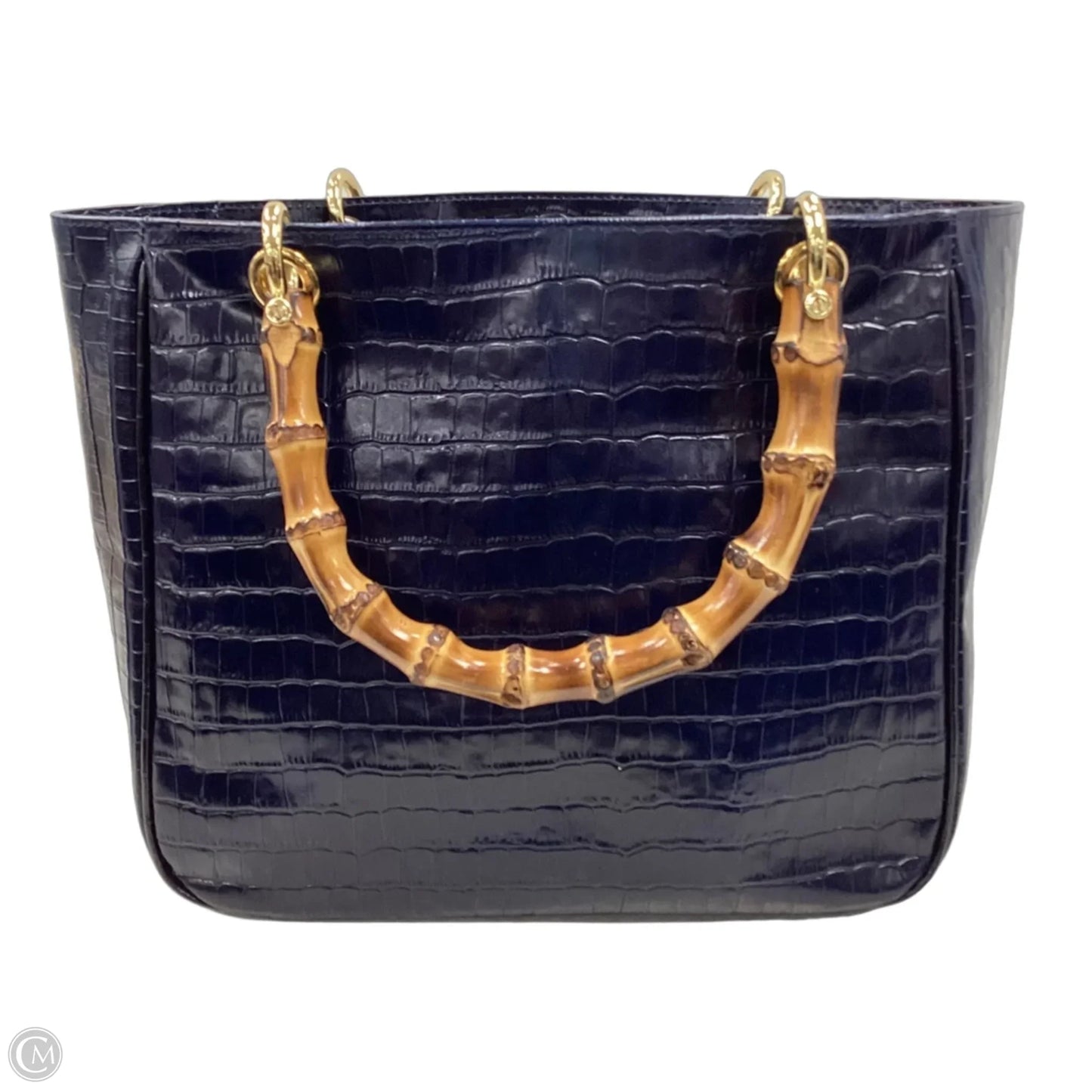 Handbag Leather By Mark & Graham, Size: Medium