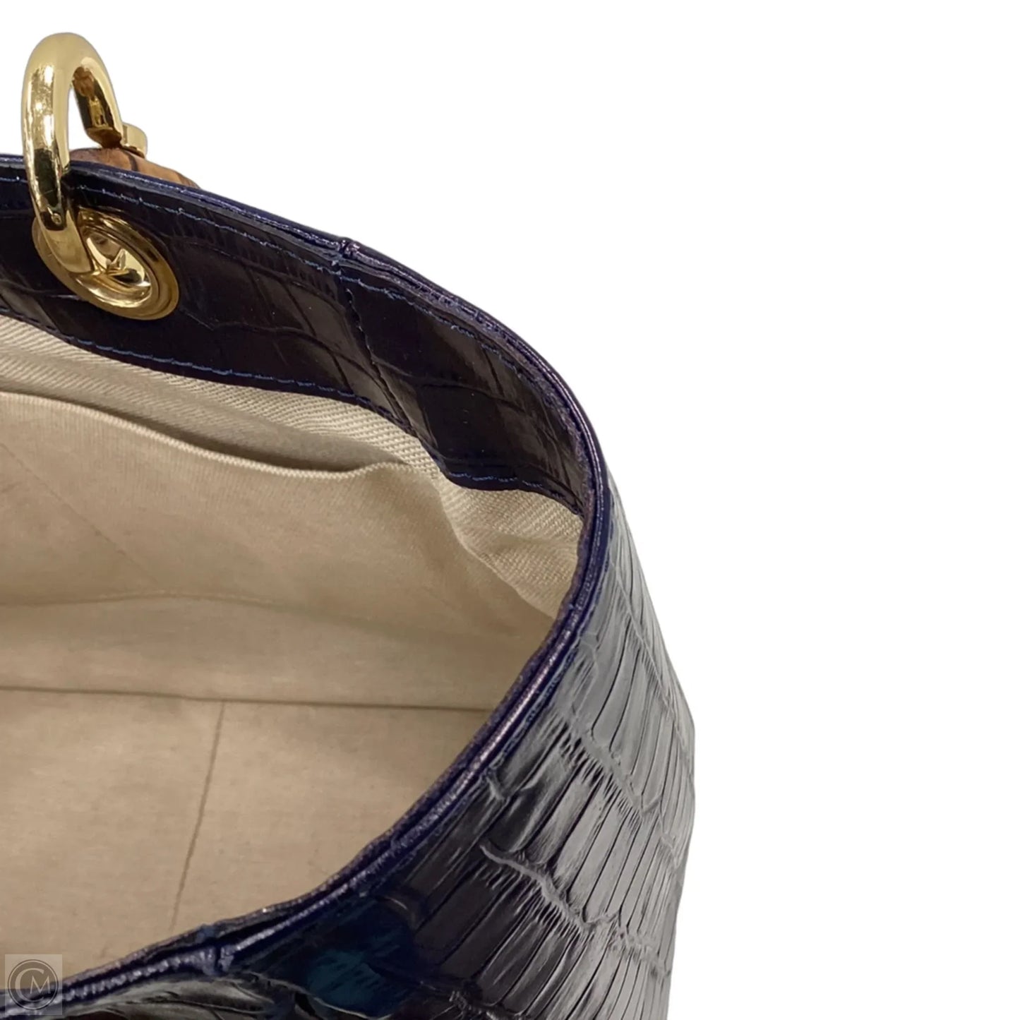 Handbag Leather By Mark & Graham, Size: Medium