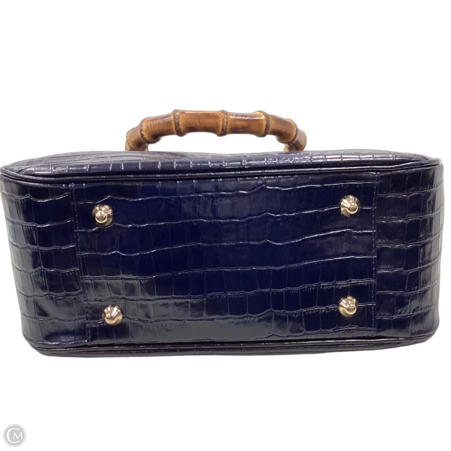Handbag Leather By Mark & Graham, Size: Medium