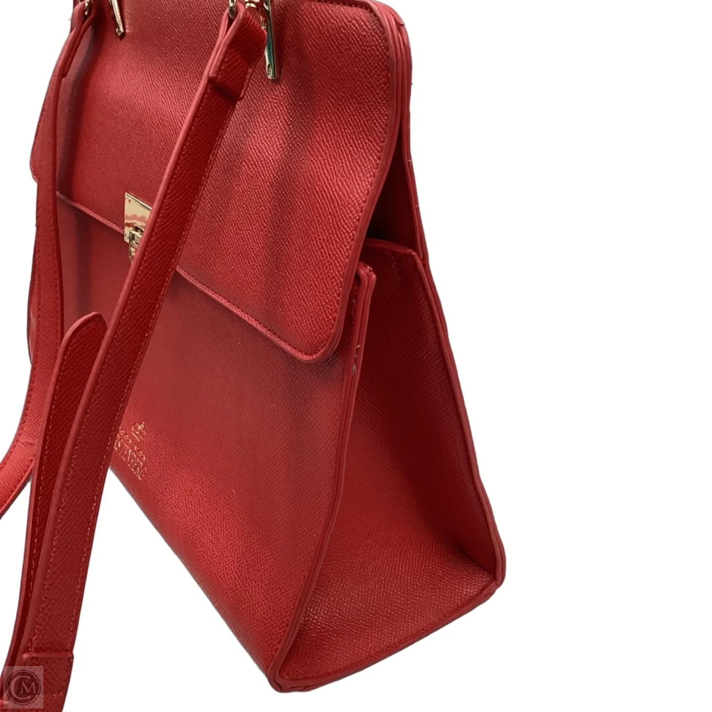 Handbag Leather By Egon Von Furstenberg, Size: Medium