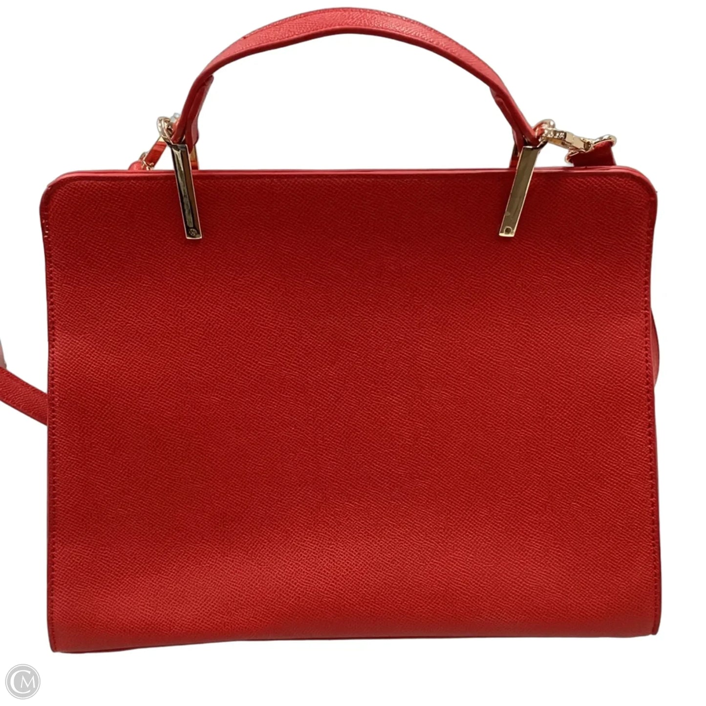 Handbag Leather By Egon Von Furstenberg, Size: Medium