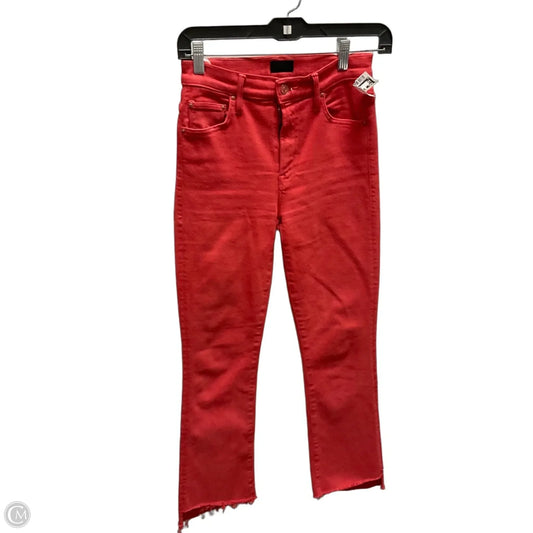 Jeans Designer By Mother In Red, Size: 0