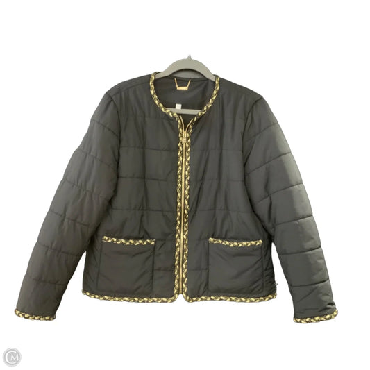Jacket Puffer & Quilted By Chicos In Black, Size: L