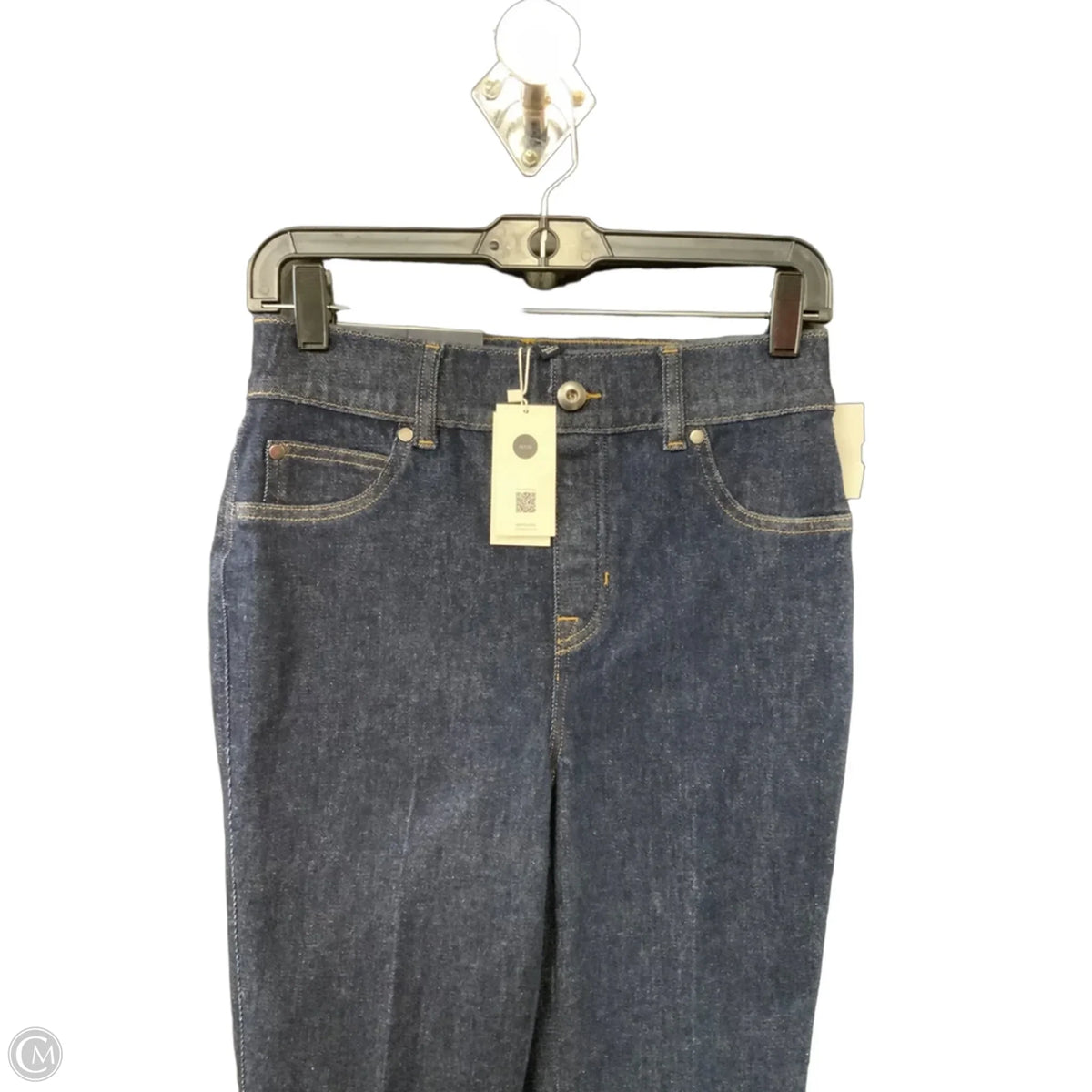 Jeans Flared By Spanx In Blue Denim, Size: Sp