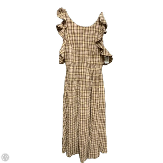 Dress Casual Maxi By Anthropologie In Brown, Size: L