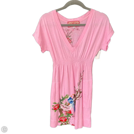 Dress Casual Short By Johnny Was In Pink, Size: Xs
