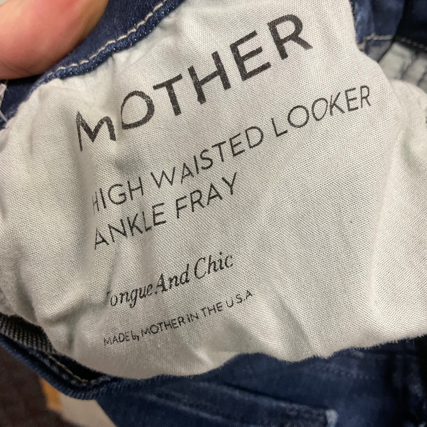 Jeans Straight By Mother In Blue Denim, Size: 0