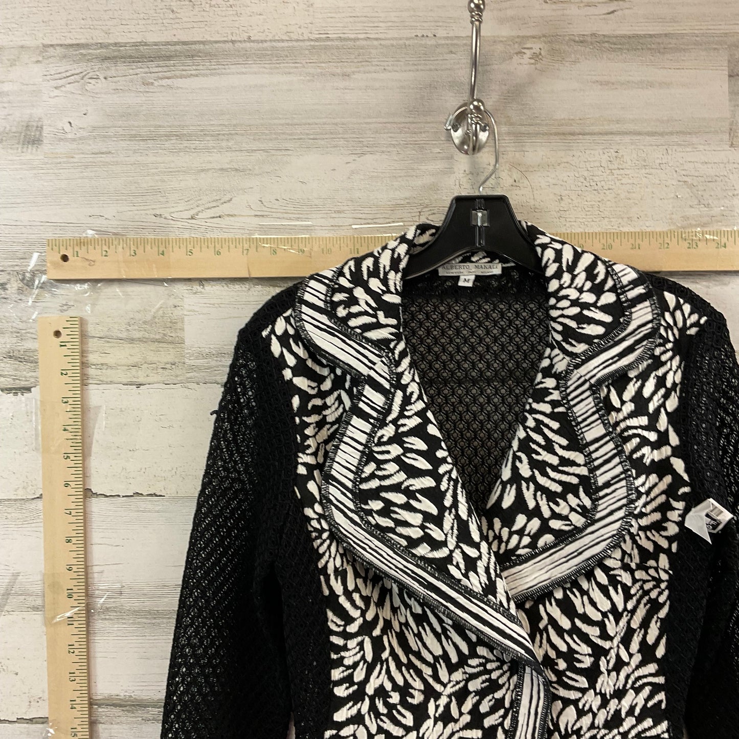 Black & White Cardigan Alberto Makali, Size M