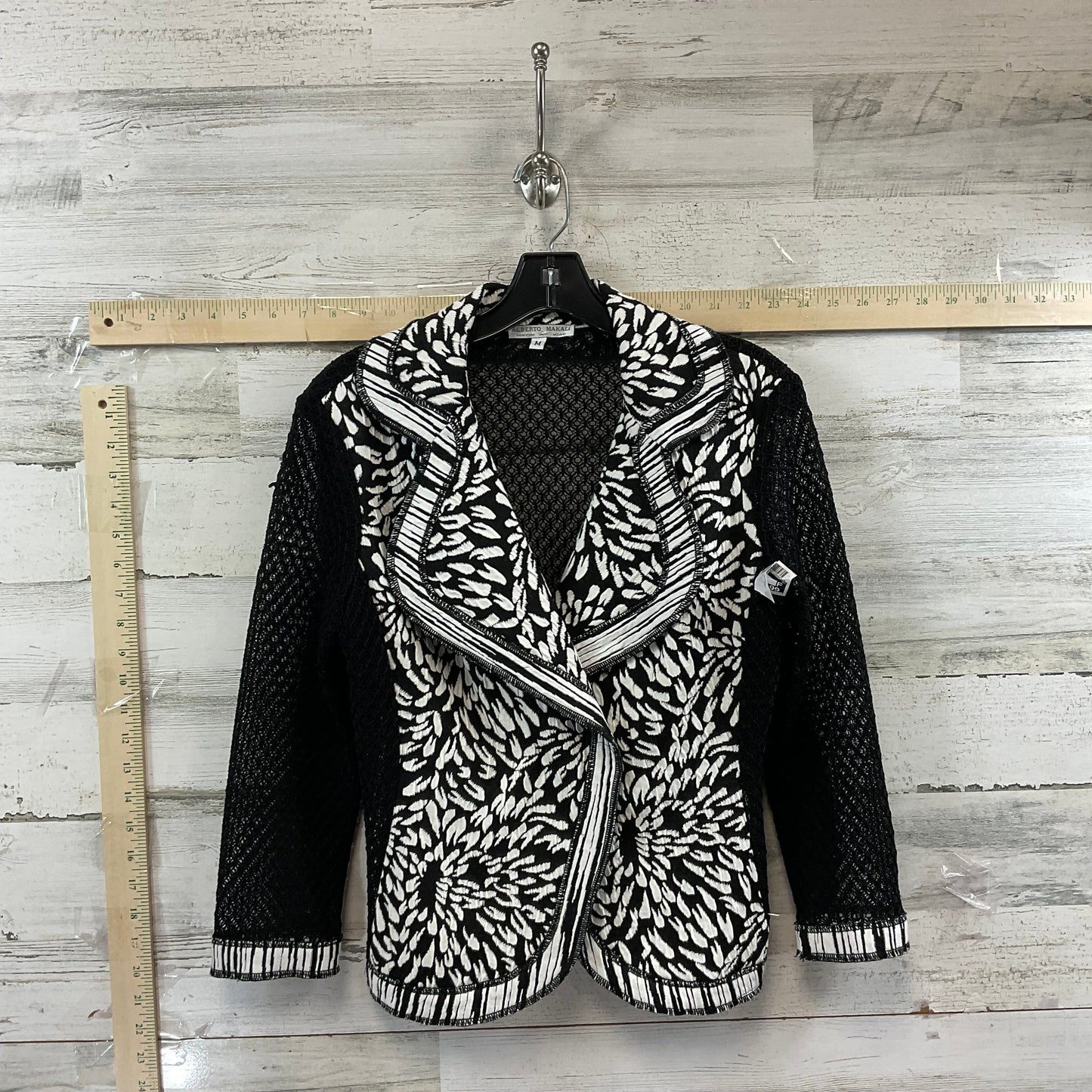 Black & White Cardigan Alberto Makali, Size M