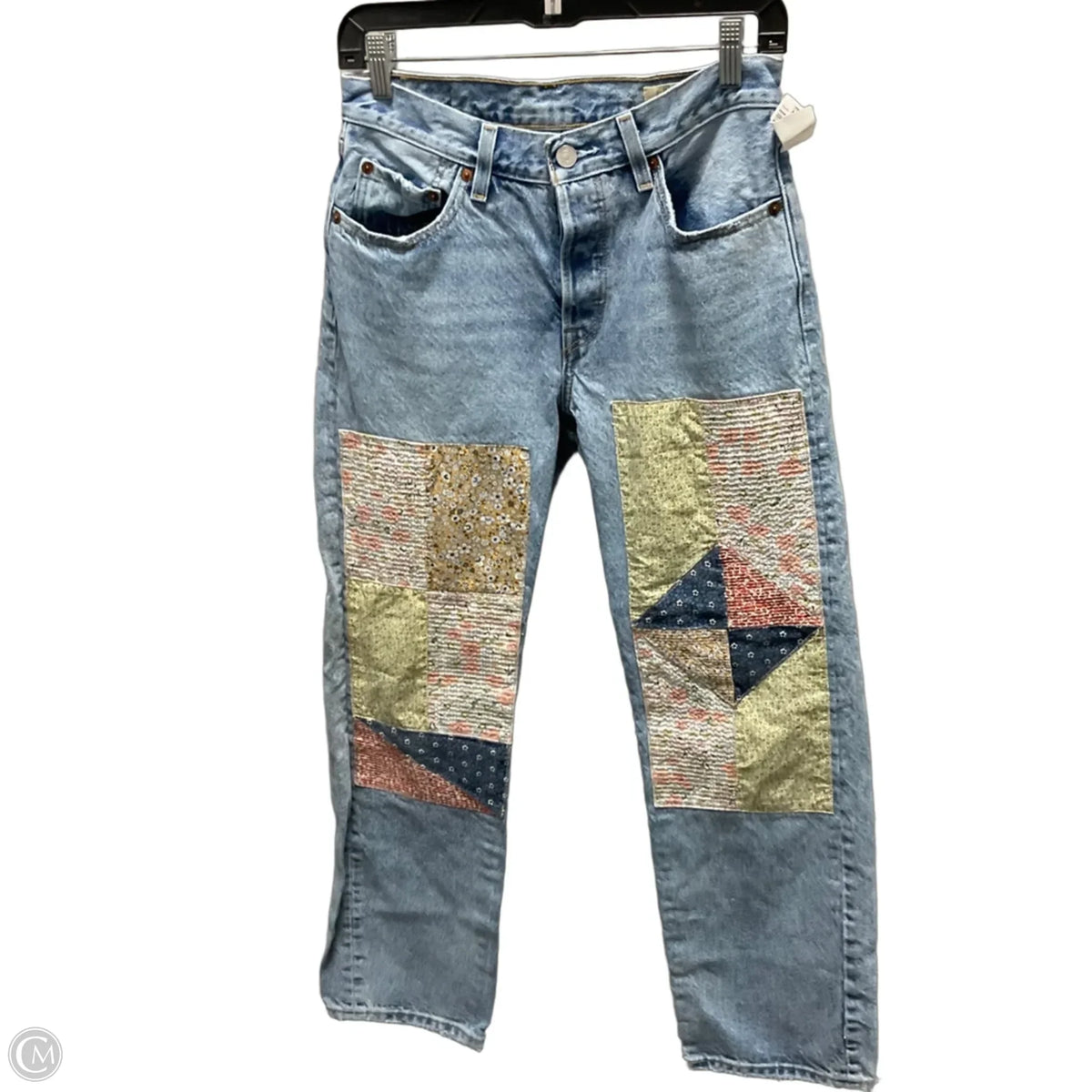 Jeans Straight By Levis In Blue Denim, Size: 2