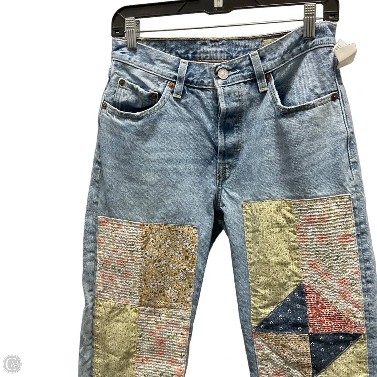 Jeans Straight By Levis In Blue Denim, Size: 2