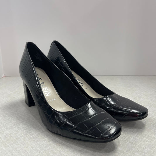 Black Shoes Heels Block Anne Klein, Size 9.5
