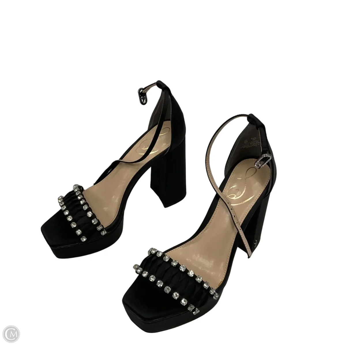 Sandals Heels Block By Sam Edelman In Black, Size: 6