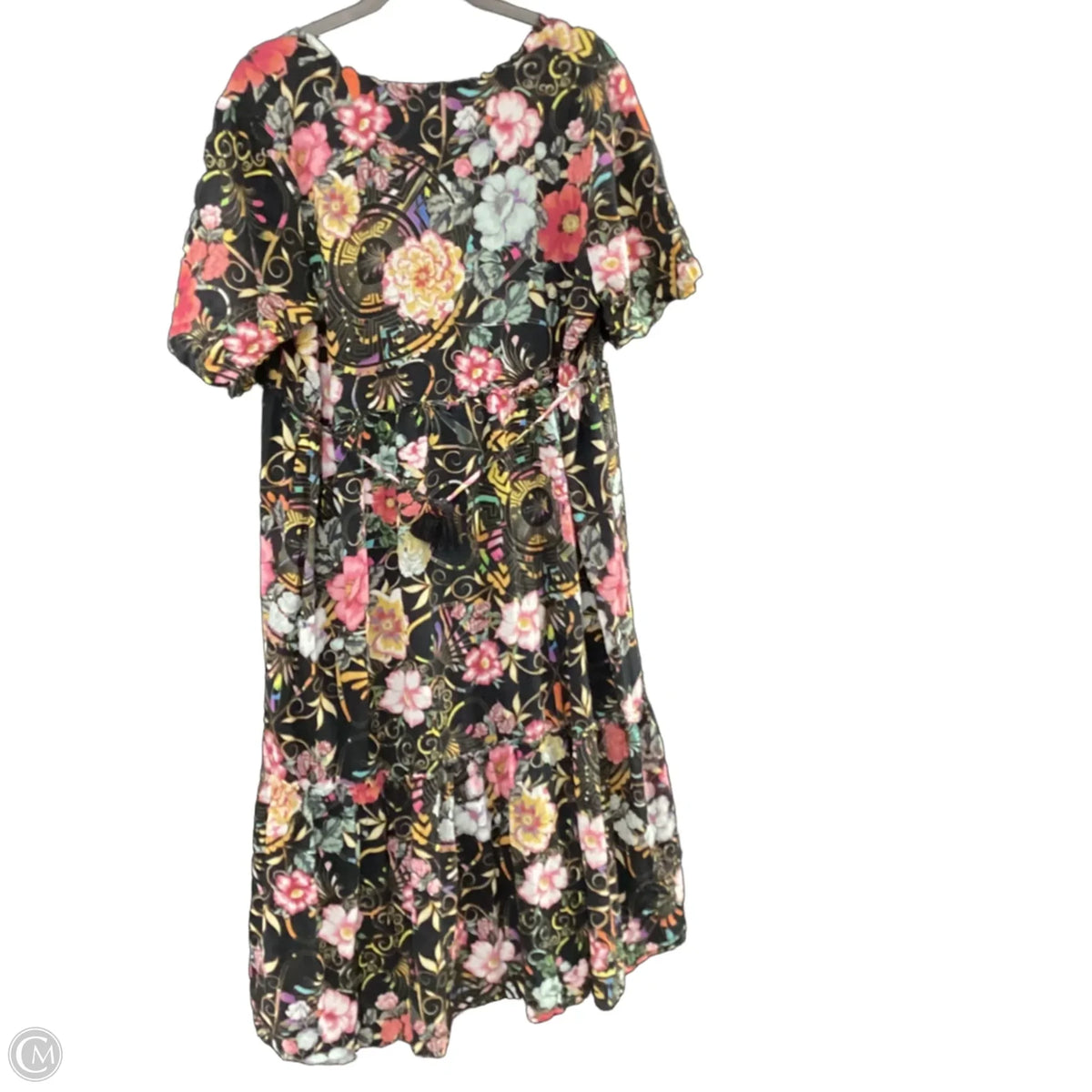 Dress Casual Midi By Johnny Was In Black, Size: L – Clothes Mentor