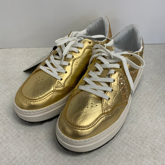 Gold Shoes Sneakers Schutz, Size 9