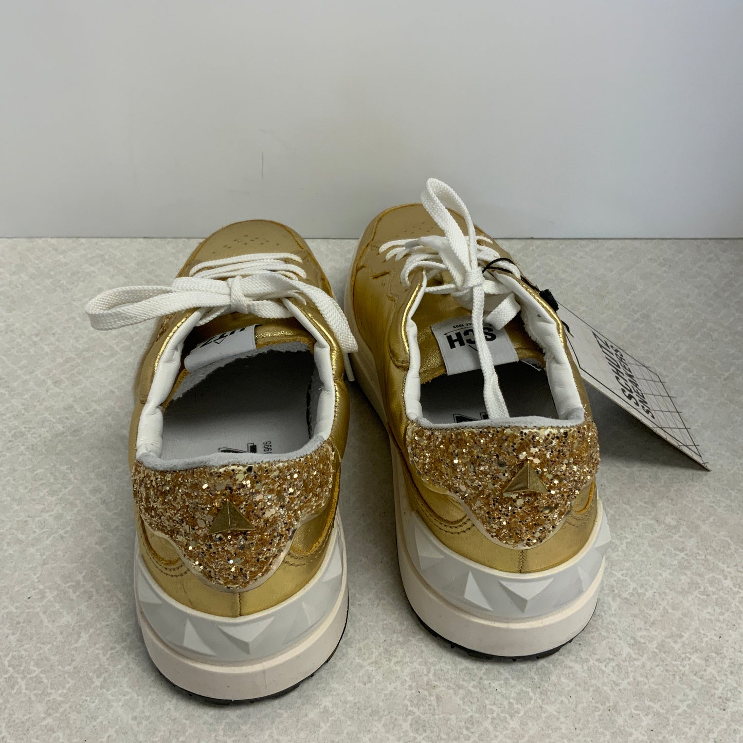 Gold Shoes Sneakers Schutz, Size 9