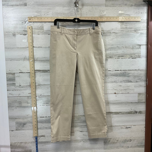 Tan Pants Cropped Talbots, Size 8