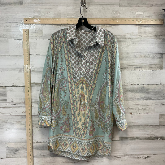 Green Top Long Sleeve Soft Surroundings, Size S