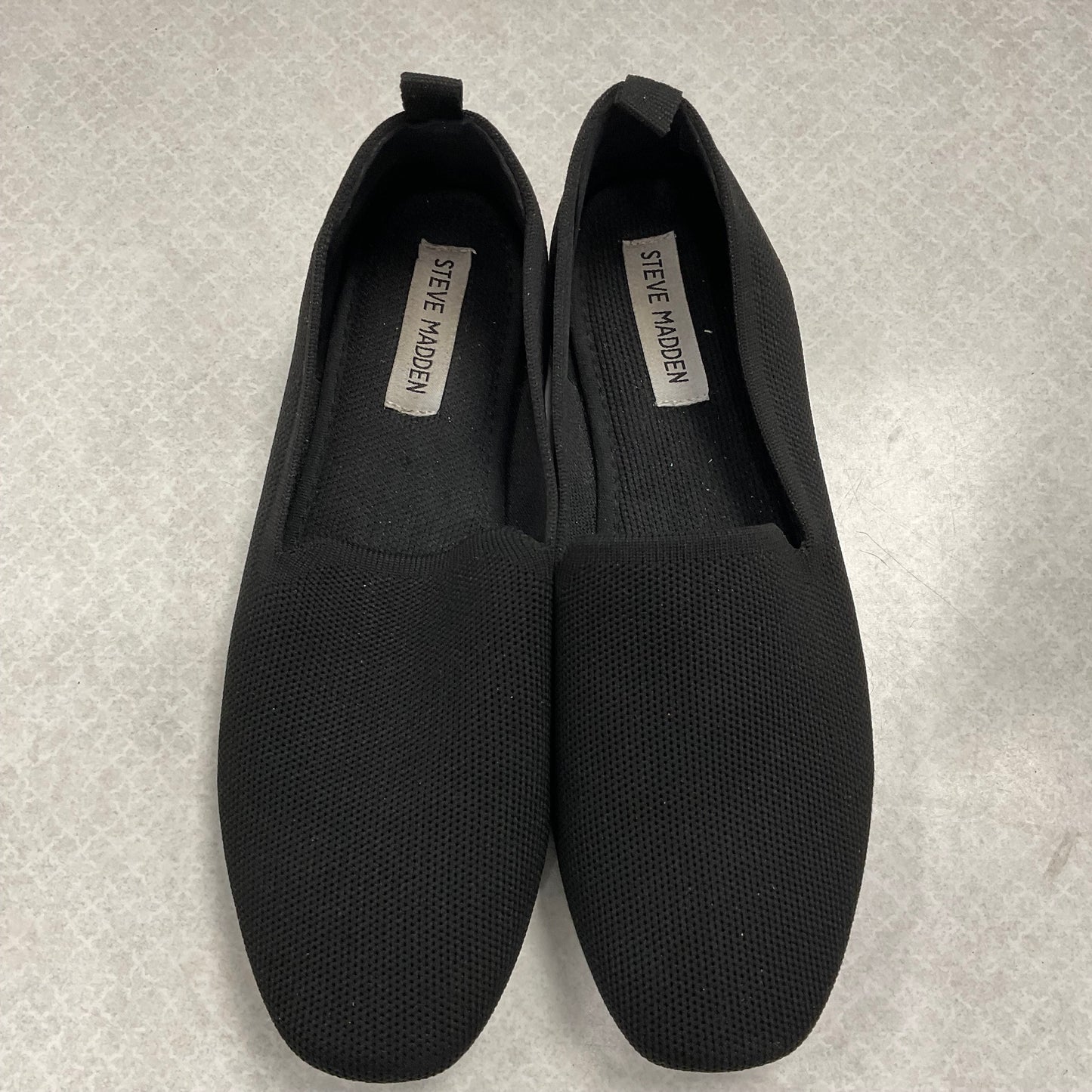 Black Shoes Flats Steve Madden, Size 7.5