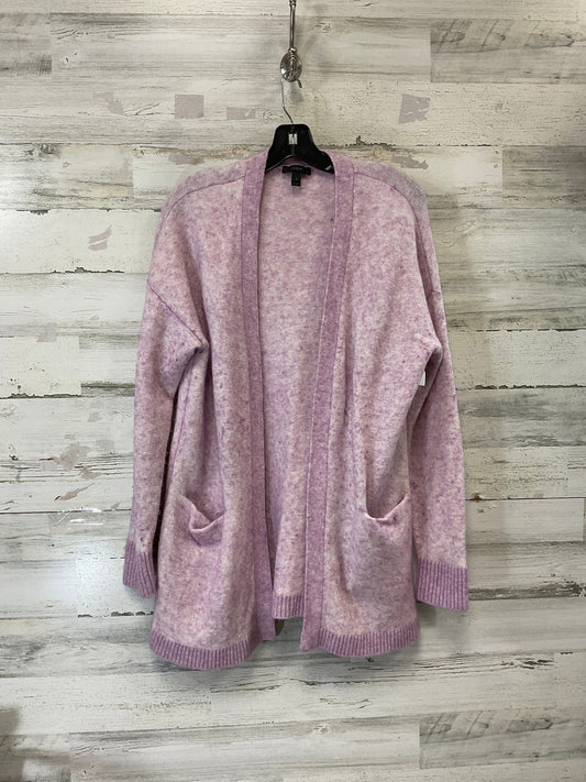 Sweater Cardigan By J. Crew In Purple, Size: M