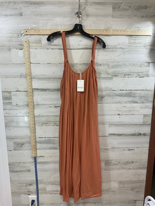 Orange Dress Casual Midi HEYSON, Size L