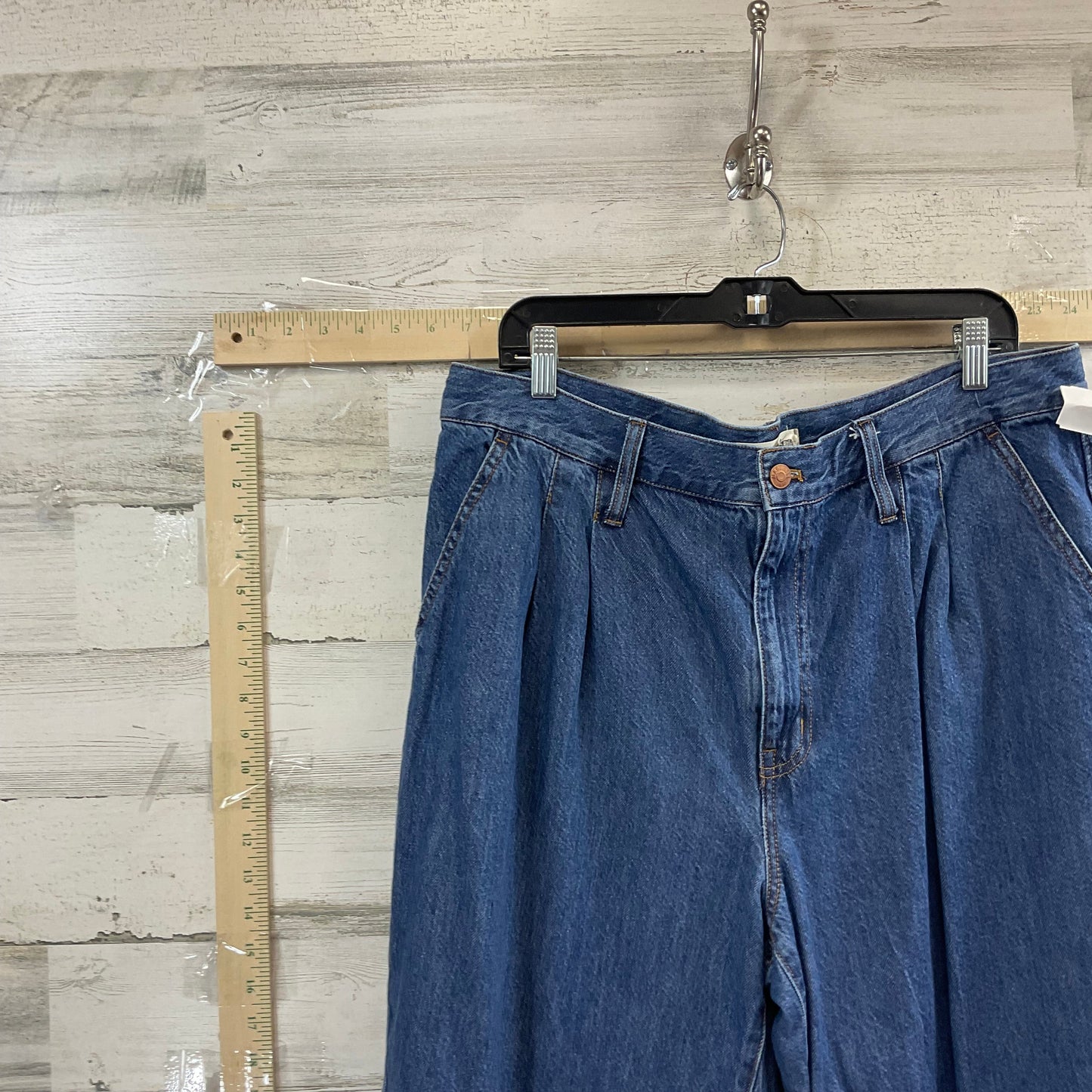 Blue Denim Jeans Straight Madewell, Size 16