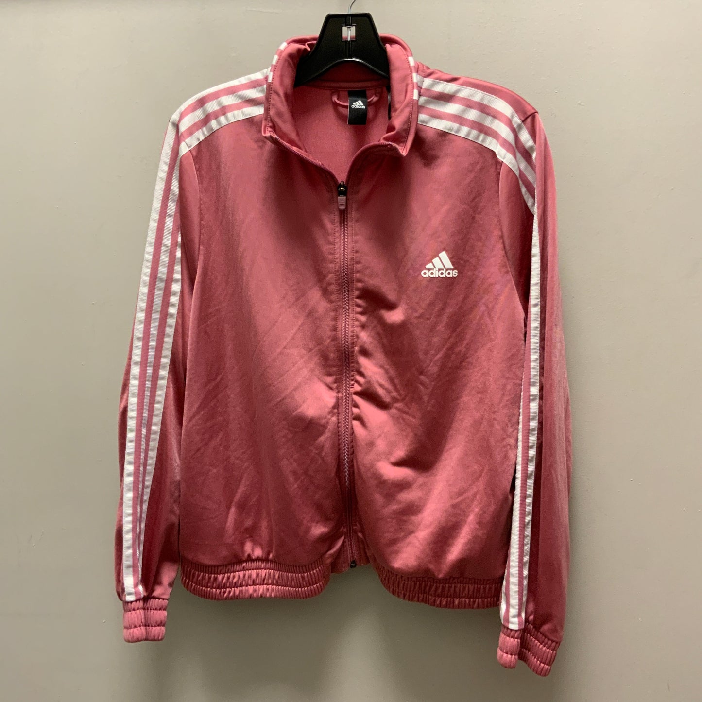 Athletic Jacket By Adidas In Pink, Size: Xl