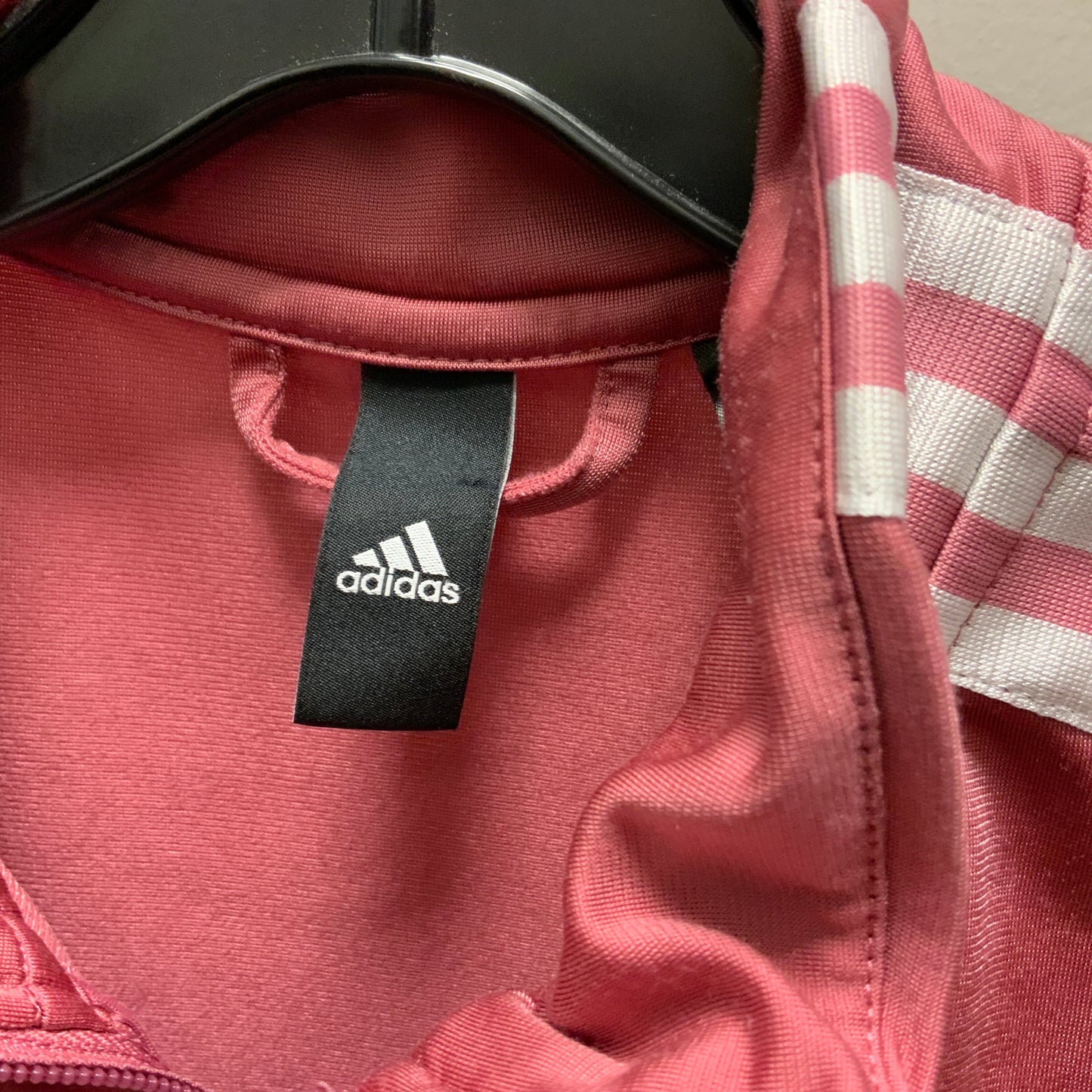 Athletic Jacket By Adidas In Pink, Size: Xl