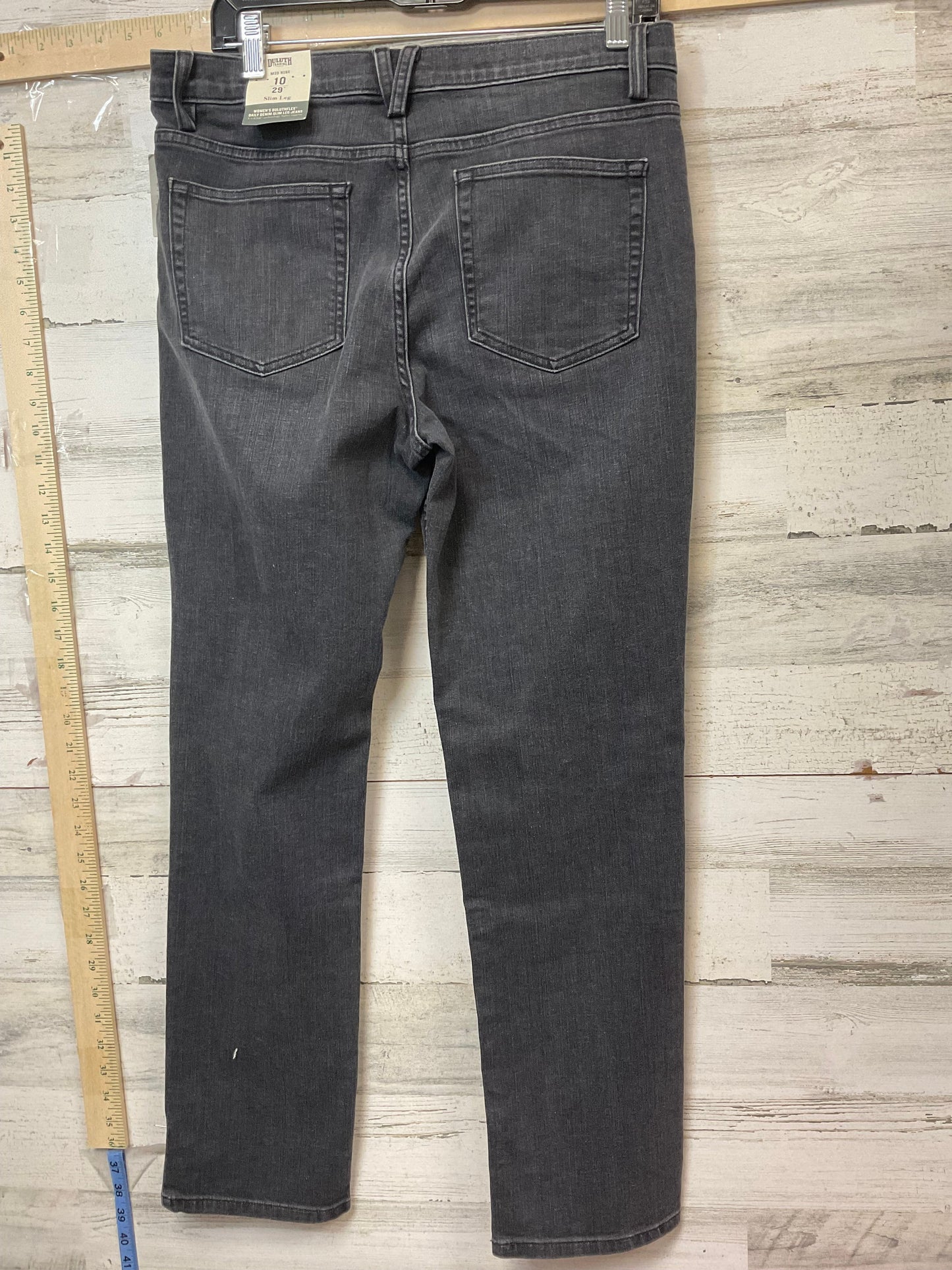 Jeans Straight By Duluth Trading In Black Denim, Size: 10