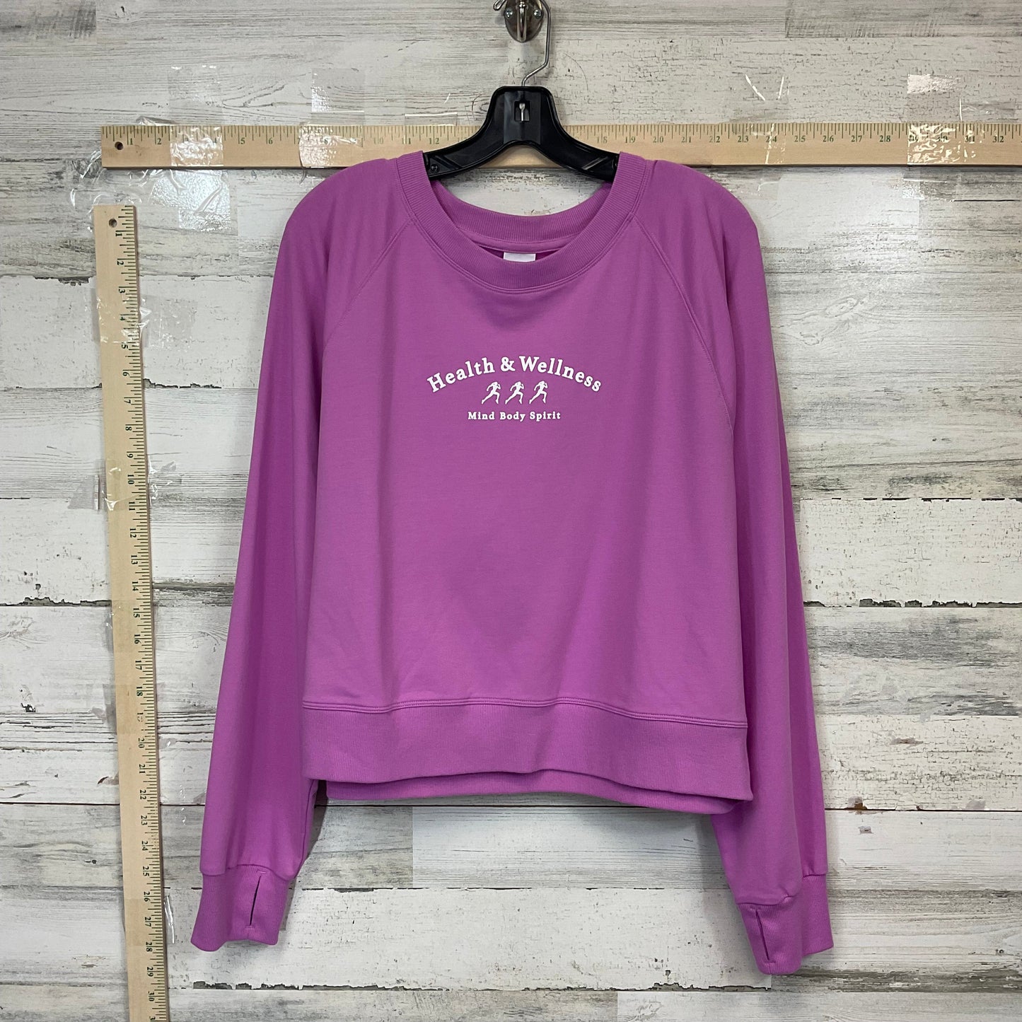 Athletic Top Long Sleeve Crewneck By All In Motion In Purple, Size: Xl