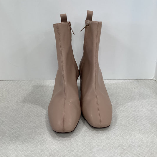 Boots Ankle Heels By H&m In Beige, Size: 9