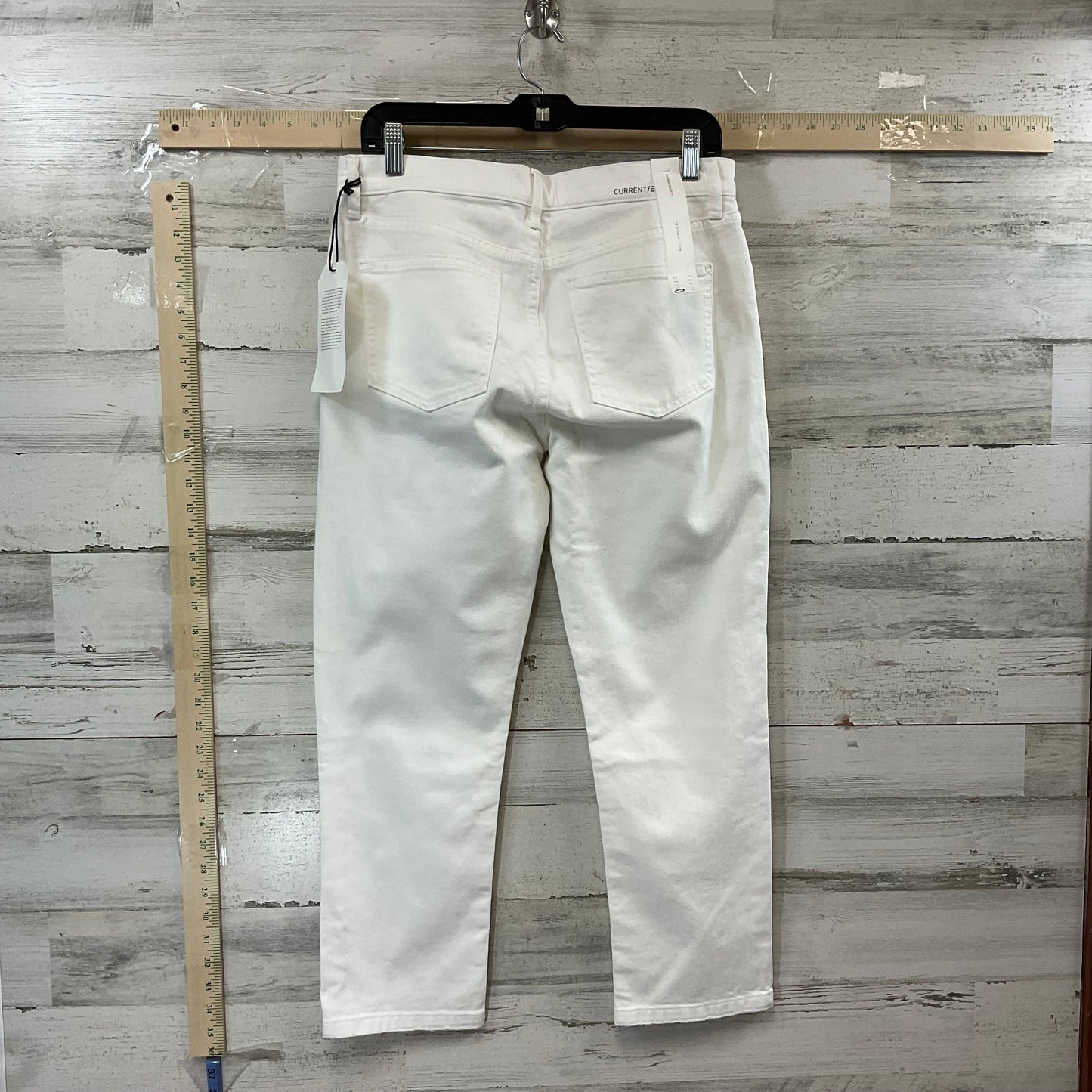 White Jeans Straight Current/elliott, Size 6