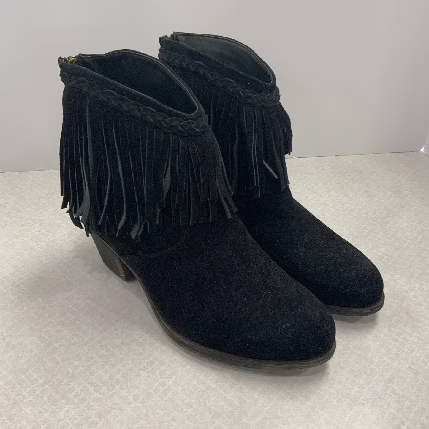 Boots Ankle Heels By Beast Fashion In Black, Size: 10