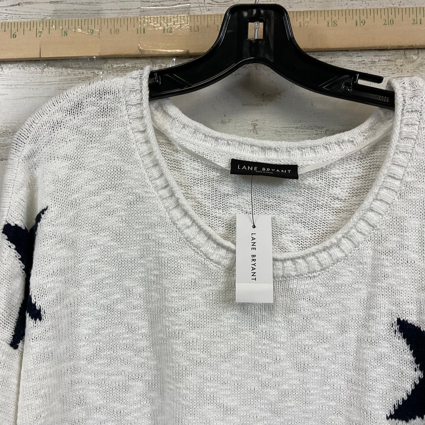 Blue & White Sweater Lane Bryant, Size 4x