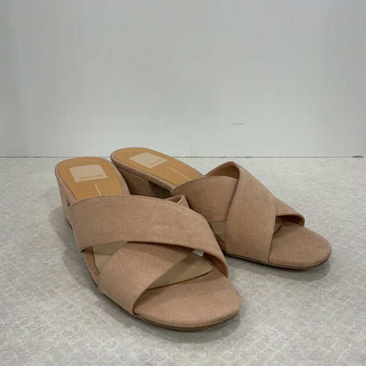 Pink Sandals Heels Block Dolce Vita, Size 7.5