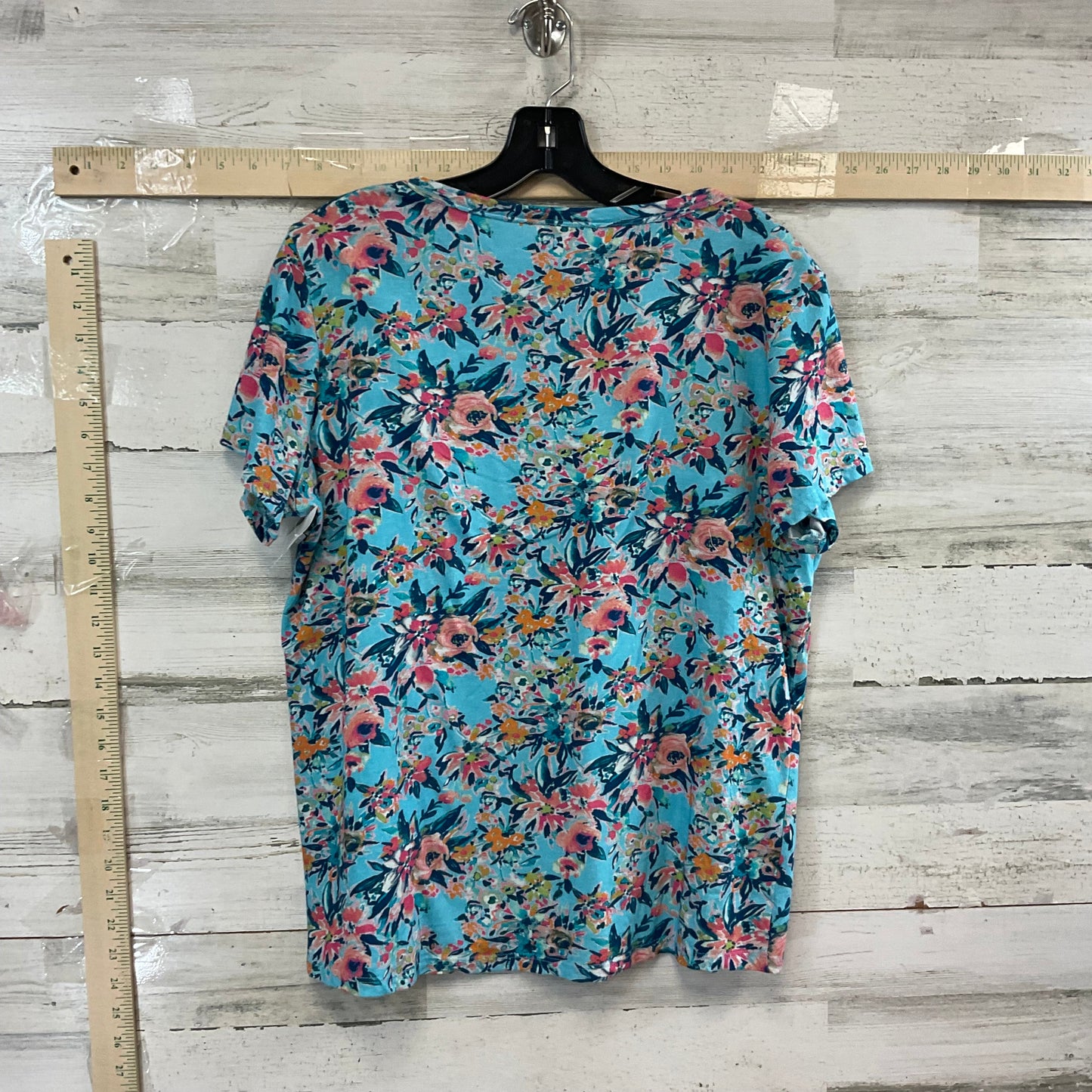 Blue Top Short Sleeve Sundance, Size M