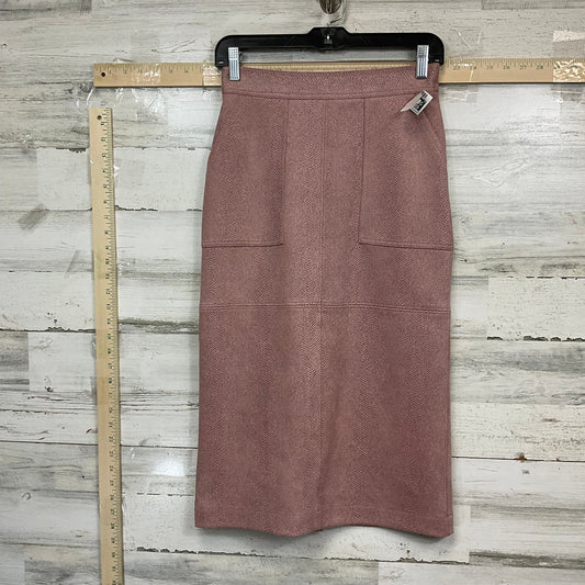 Pink Skirt Midi Current Air, Size Xs