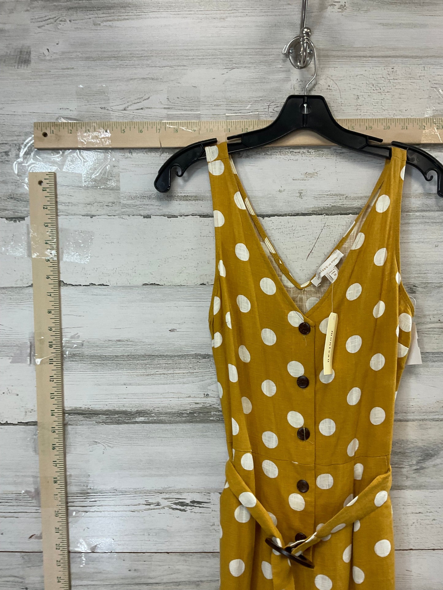 Yellow Jumpsuit Monteau, Size M