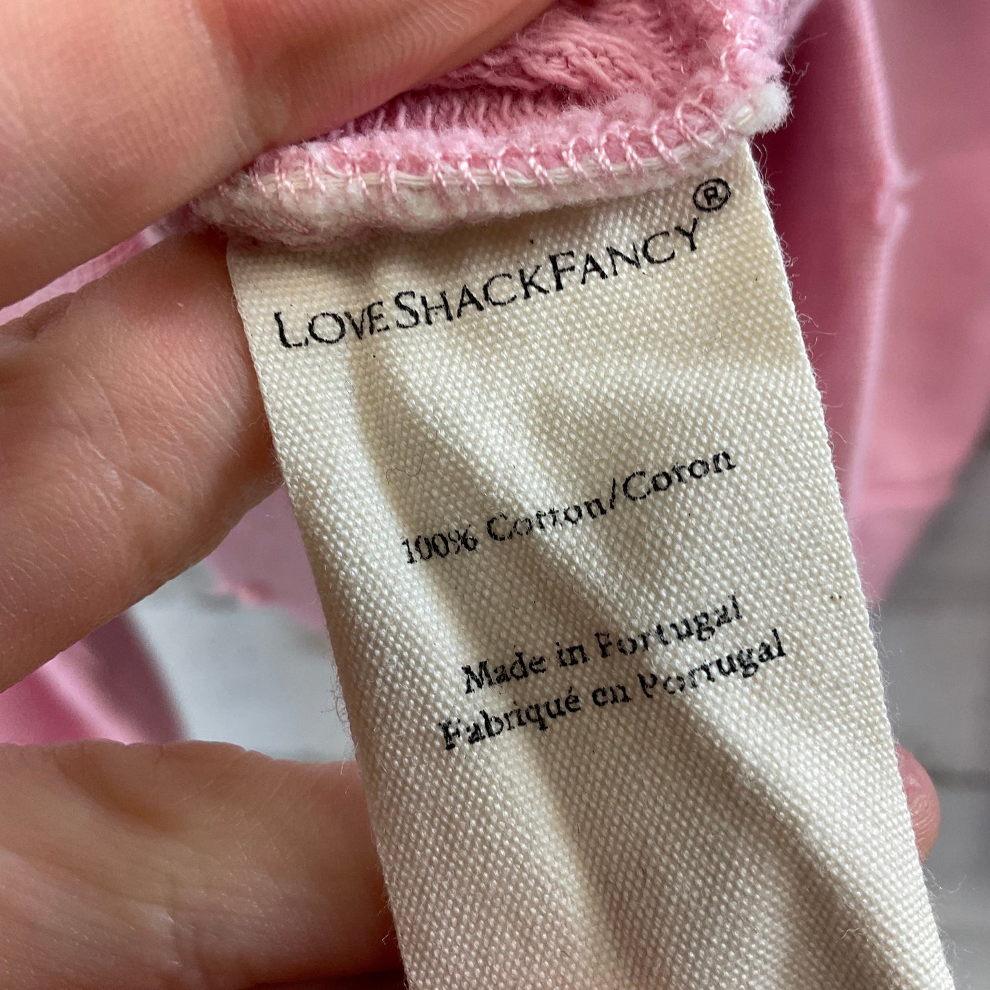 Pink Sweatshirt Hoodie LOVESHACKFANCY, Size Xs