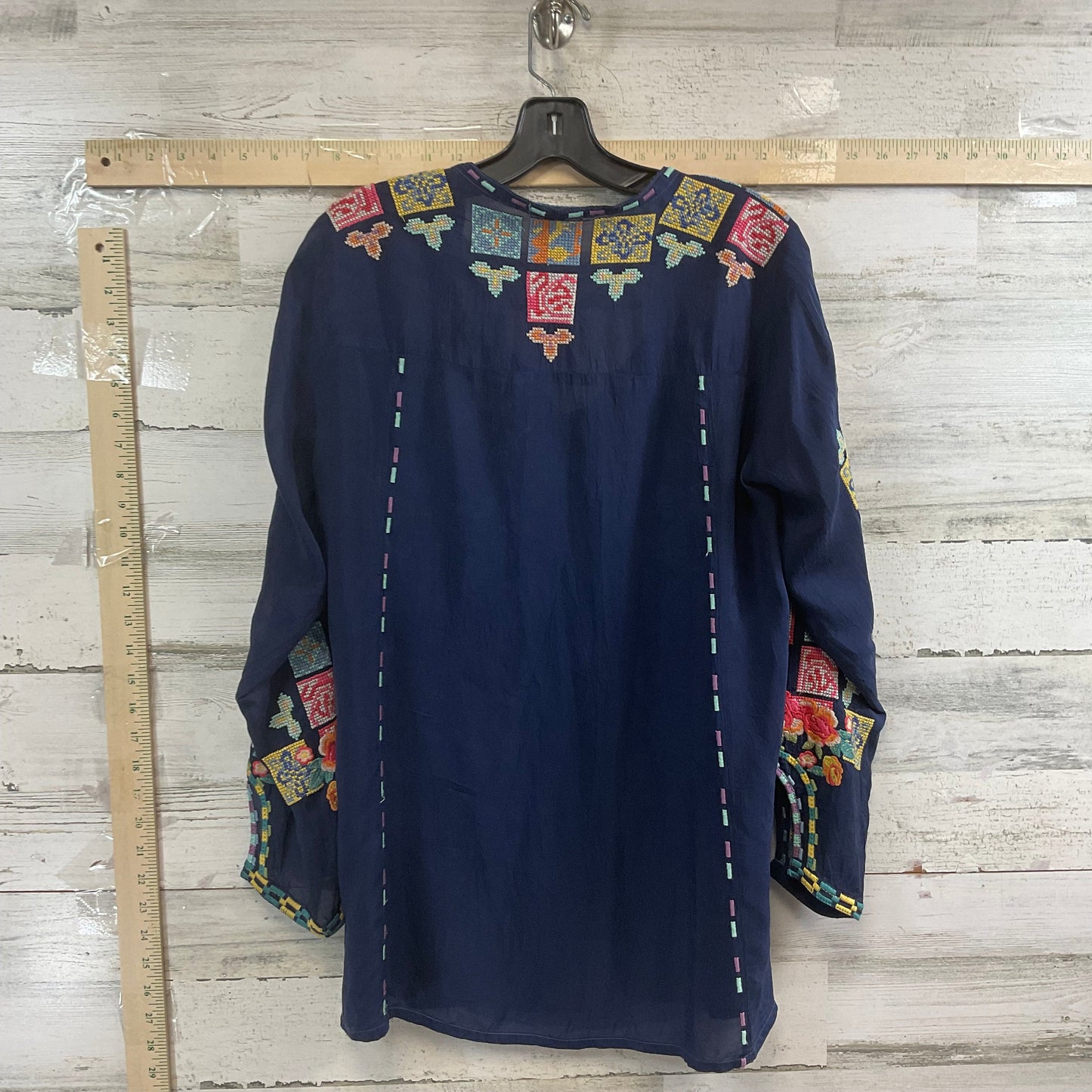 Blue Top Long Sleeve Johnny Was, Size Xs