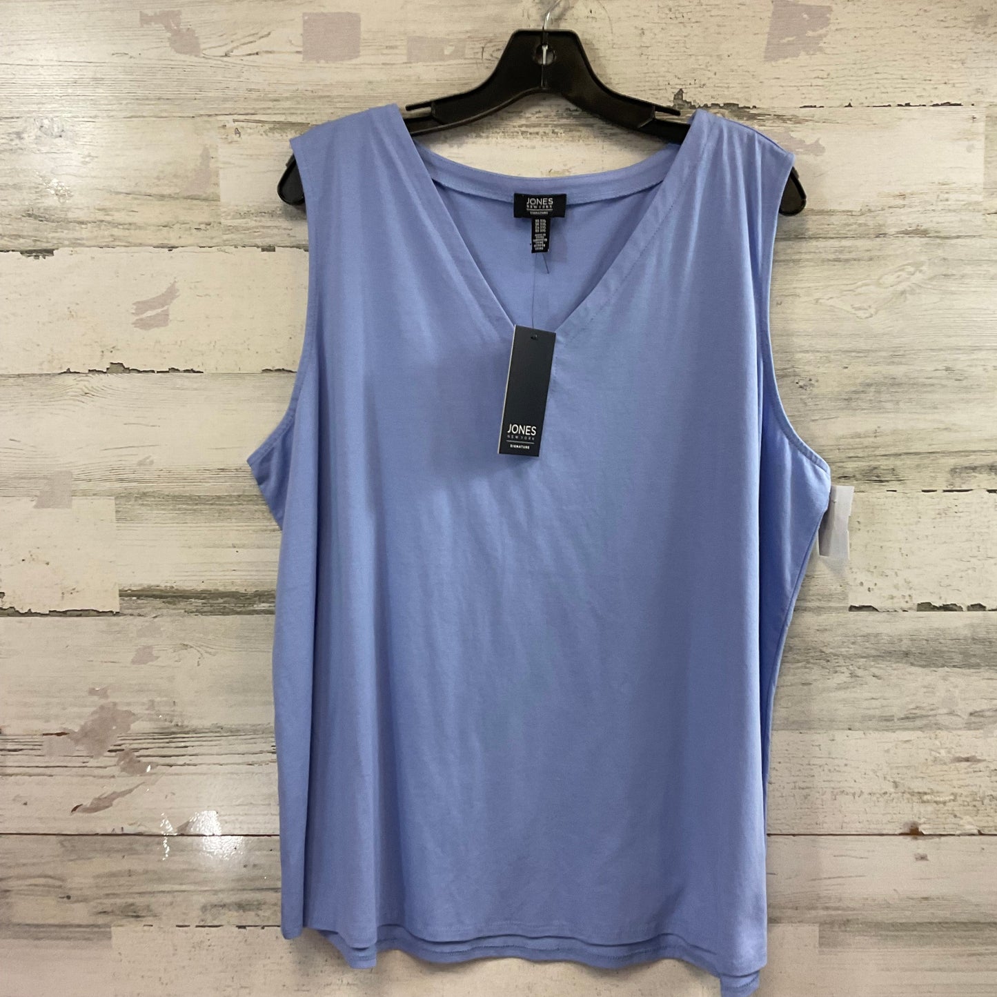 Top Sleeveless Basic By Jones New York In Blue, Size: Xxl