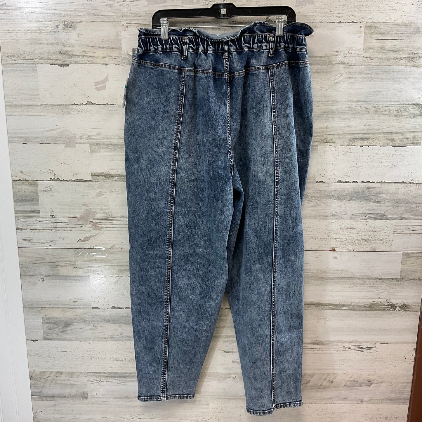 Jeans Straight By Vintage America In Blue Denim, Size: 18