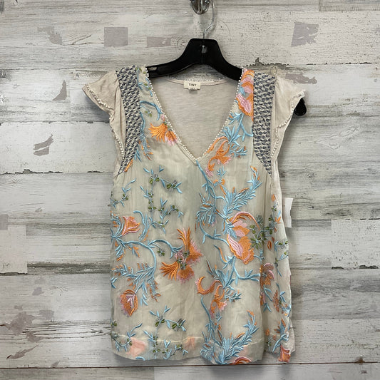 Top Sleeveless By Tiny In Cream, Size: S