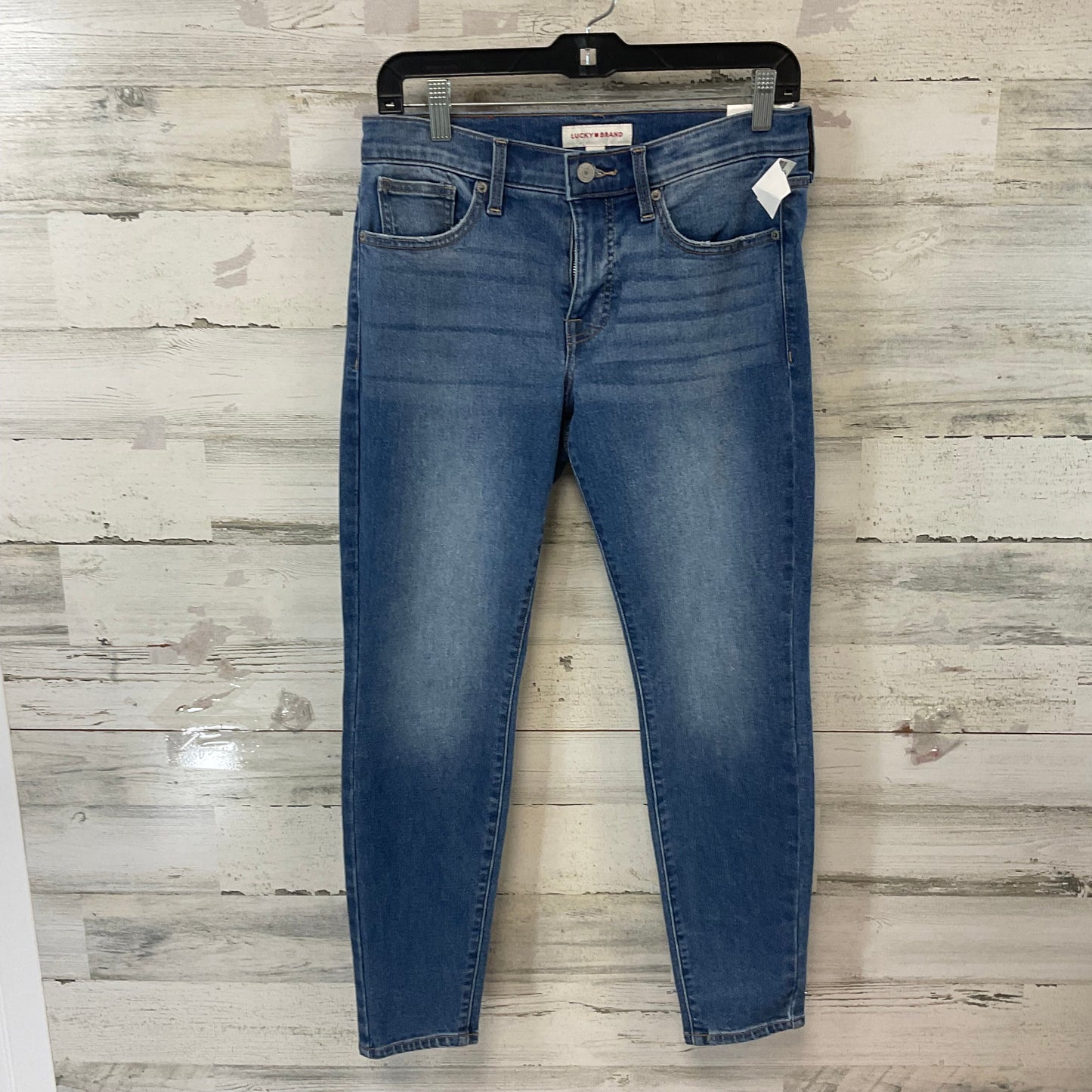 Jeans Skinny By Lucky Brand In Blue Denim, Size: 8