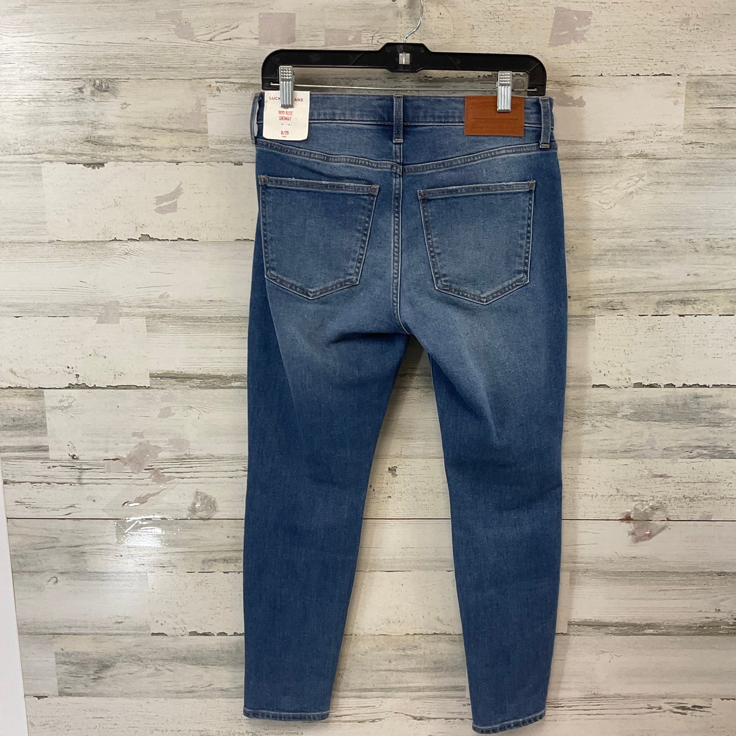 Jeans Skinny By Lucky Brand In Blue Denim, Size: 8