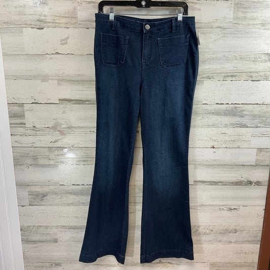 Jeans Flared By Style And Company In Blue Denim, Size: 14