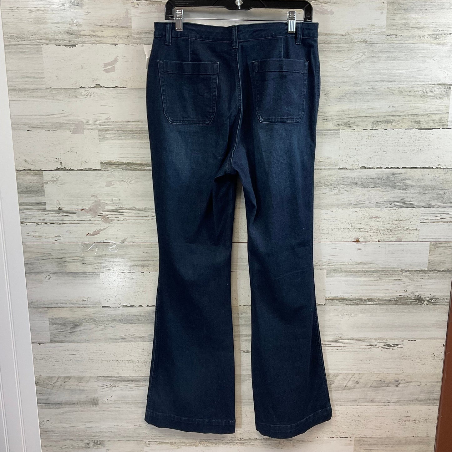 Jeans Flared By Style And Company In Blue Denim, Size: 14