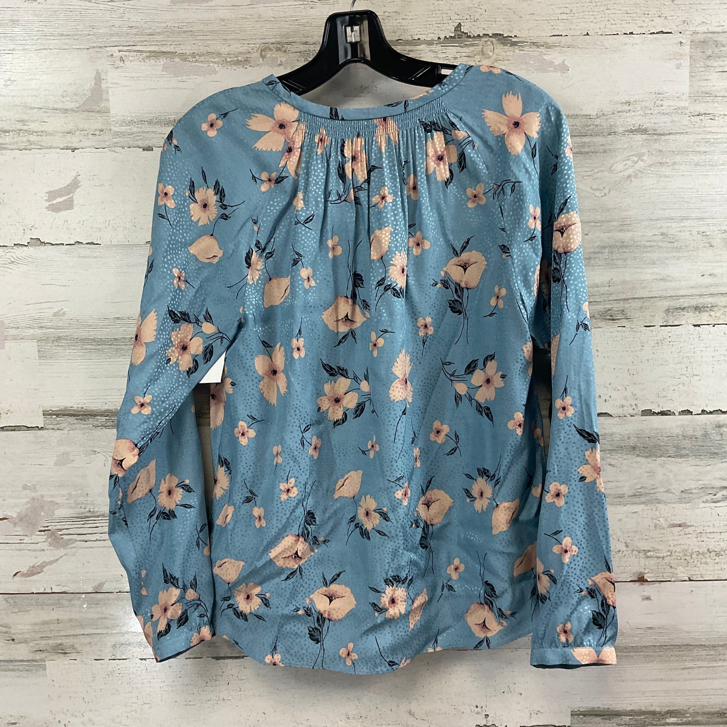 Blouse Long Sleeve By Rebecca Taylor In Blue, Size: S