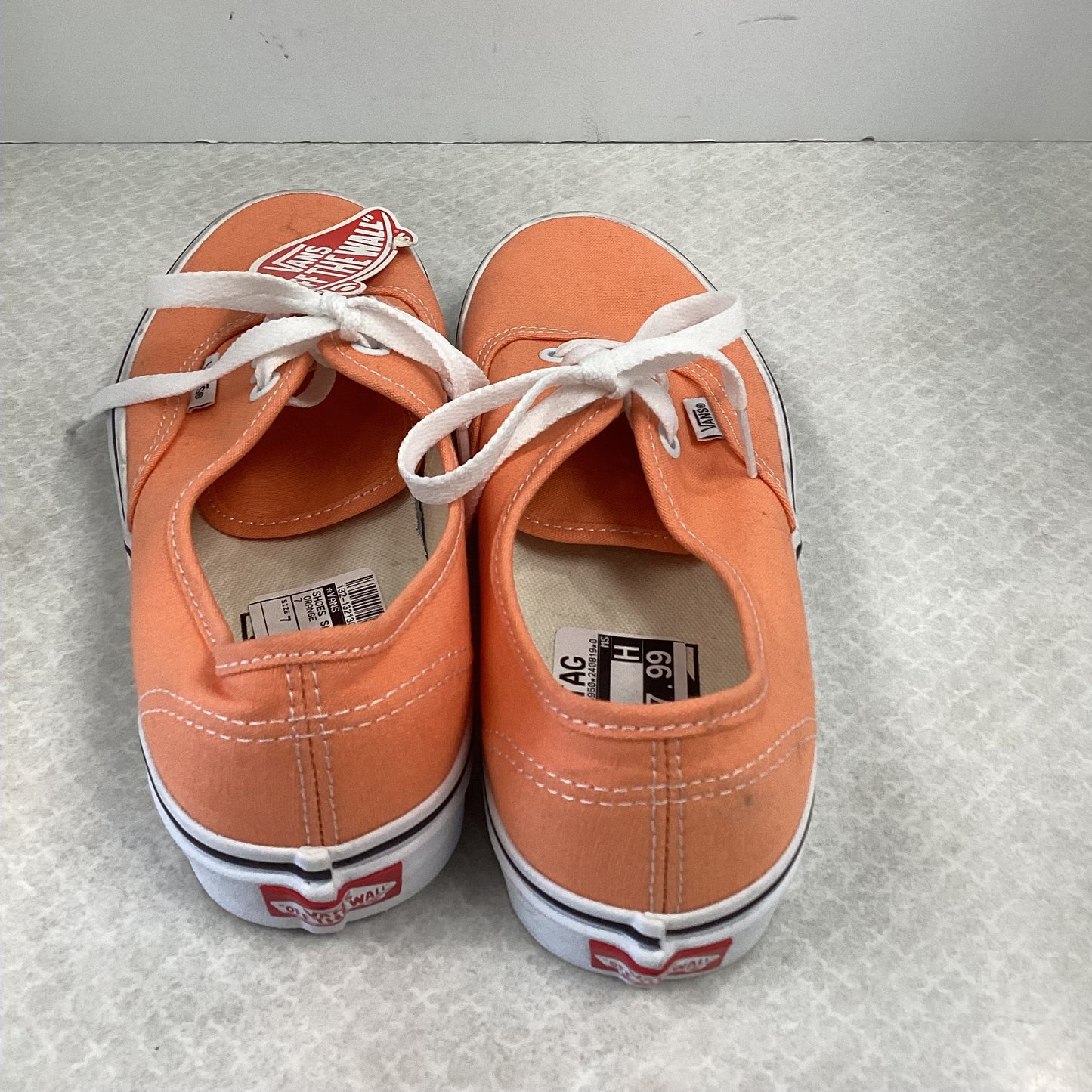 Shoes Sneakers By Vans In Orange, Size: 7